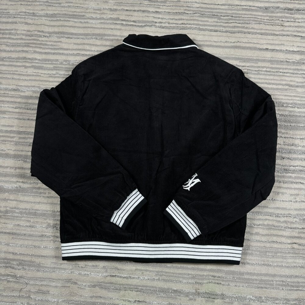 Amiri Stacked Letterbox Logo Varsity Jacket Black Mens Size Large - Picture 4 of 4